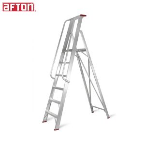 Afton Aluminum Platform Ladder - Heavy Duty